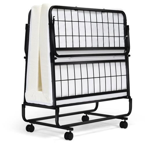 Folding bed with - bed, mattress